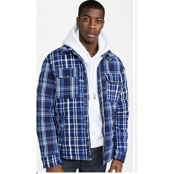 NWT Ralph Lauren Multi Plaid Wool Flannel Shirt Jacket Size Small/Medium Retail